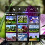 Выбор фона в настройках Nature Live: Spring Flowers XL