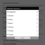 Установка задержки до скриншота Screenshot It