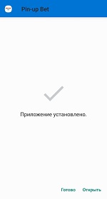 Pin Up установка приложения шаг 4